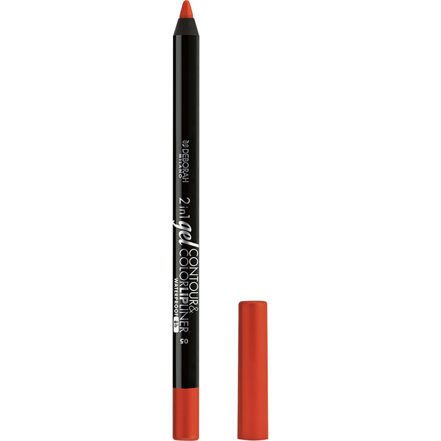 Deborah Lip Liner Pencil 2 IN 1 Gel Contour & Color W.P