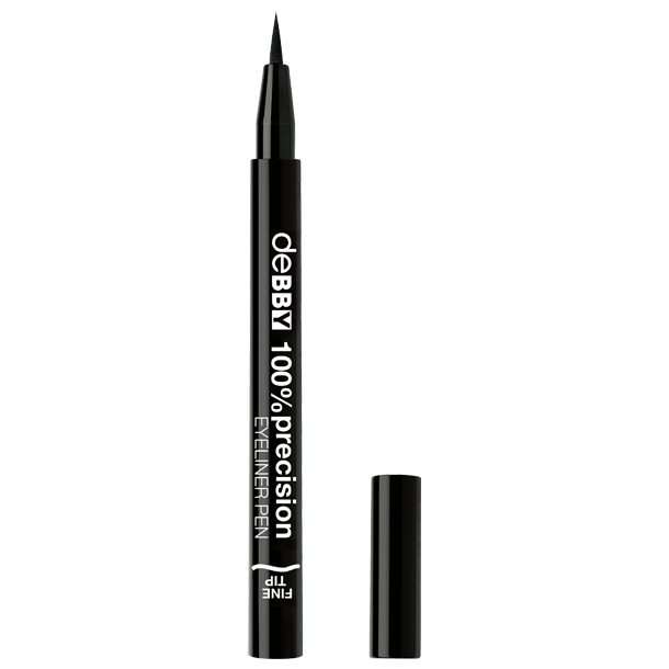 DEBBY Eyeliner Tip 100 % Precision Fine Black