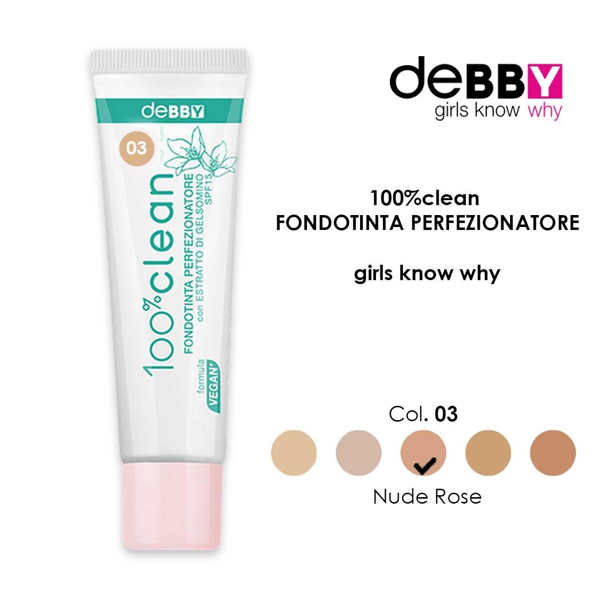 DEBBY Foundation 100% Clean Fondotinta Perfezionatore N.03