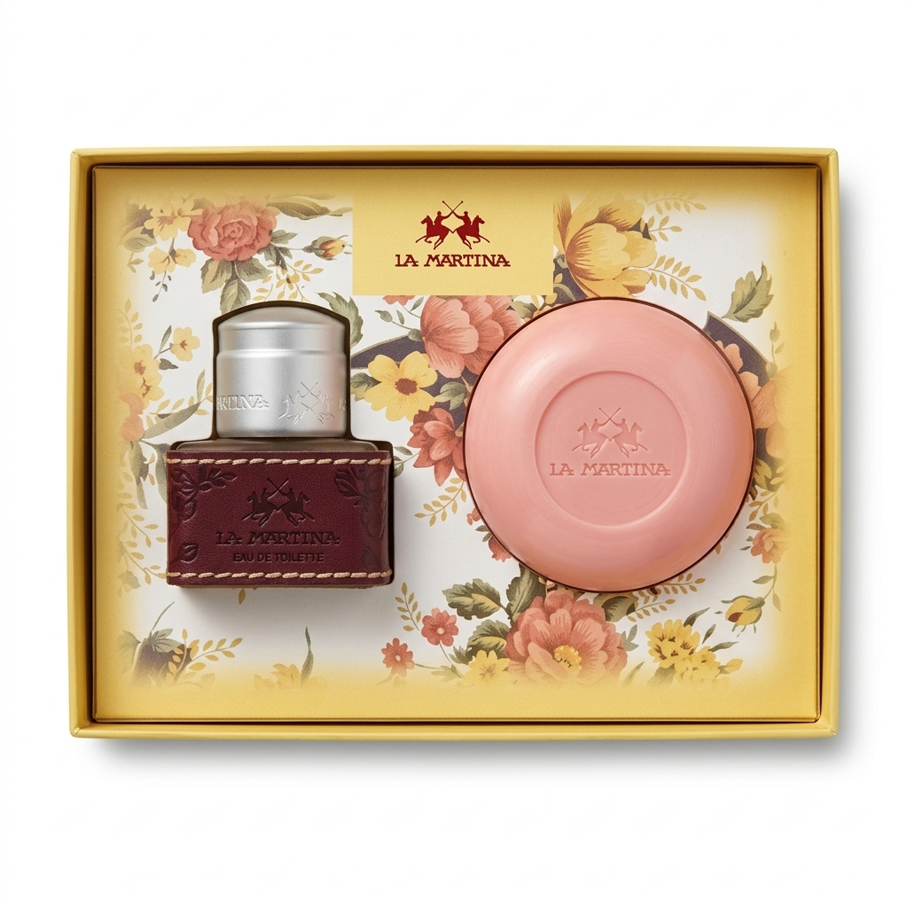 SET OF La Martina F EDT 50ML + Savon