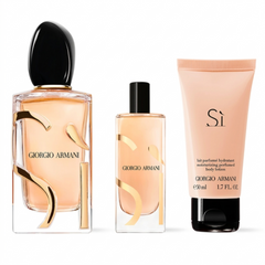 SET Giorgio Armani Si F EDP 100ML + EDP 15ML + B.L 50ML