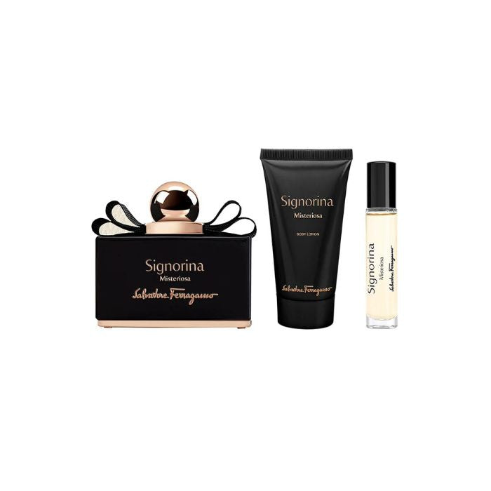 SET FERRAGAMO SIGNORINA MISTERIOSA EDP 100 ml + 50 ml Body LotionOTION + 10 EDP