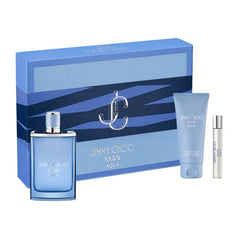 SET Jimmy Choo Man Aqua H EDT 100ML + S.G 100ML + EDP 7.5ML