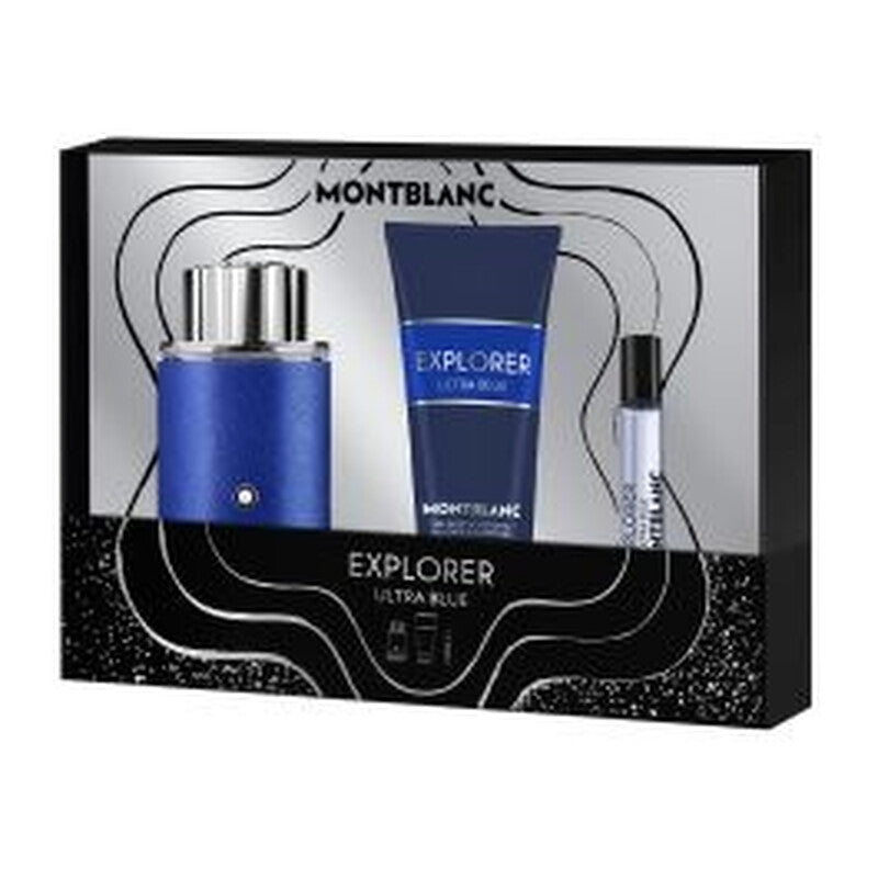SET Mont Blanc Explorer Ultra Blue EDP 100ML + EDP 7.5ML + S.G 100ML