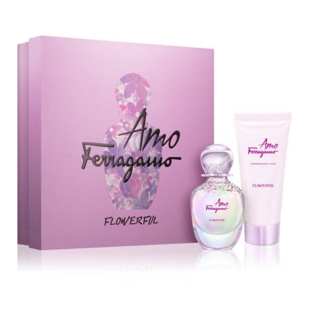 Amo Flowerful Feragamo EDT 50 ml + Body Lotion 100 ml - Women Gift Set