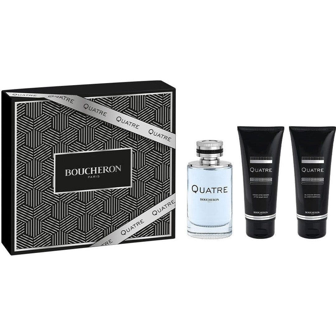 Boucheron Quatre For Men EDT 100 ml + After Shave Balm 100 ml + Shower Gel 100 ml